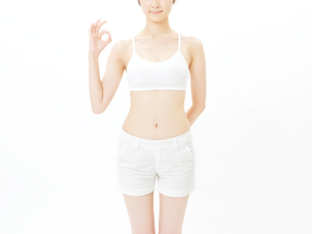 Beautiful slim bodyの写真素材