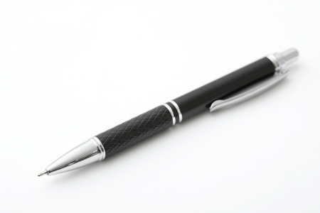 the pen on white background
