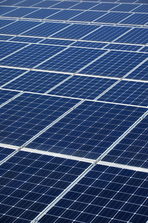 close up of the solar panels