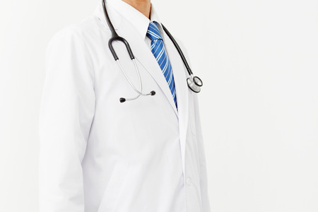 standing Asian doctorの写真素材