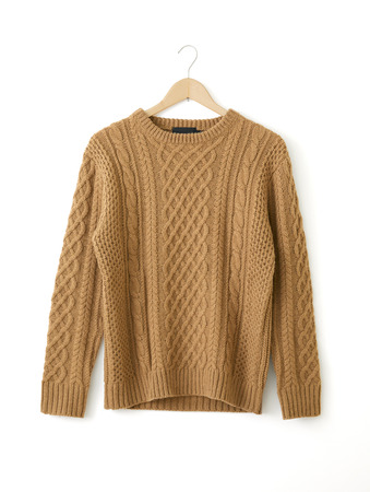 the sweater on whiteの写真素材