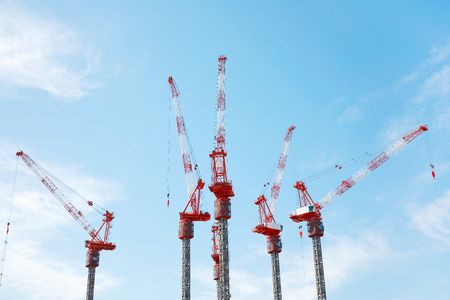 landscape of the construction siteの写真素材