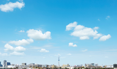 landscape of Tokyo cityの写真素材