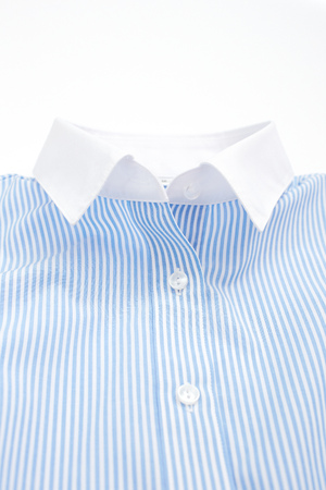 Close up of the business shirt isolated on a white background.の写真素材