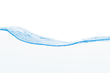 Water wave isolated on a white backgroundの写真素材
