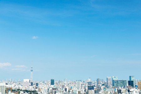 landscape of Tokyo cityの写真素材