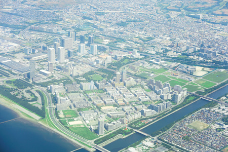 landscape of Chiba city inJapanの写真素材