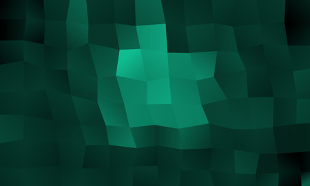 Green vector blurry rectangular background. Geometric background in square style with gradient. The pattern can be used for brand-new background.の写真素材