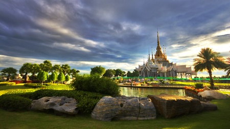 beautiful thai temple の写真素材