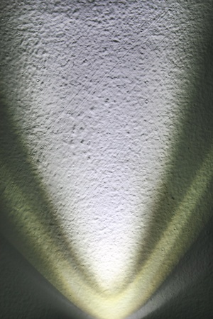 light on white wallの写真素材