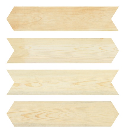 Wood sign arrow setの写真素材