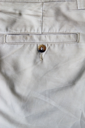 trousers, pants pocket. close up