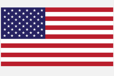 United state of America flangのイラスト素材