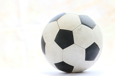 Soccer ball on retro grunge background.の写真素材