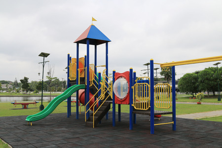 Colorful Children's playground at park