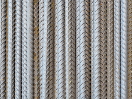 Deform bar steel rod.Construction material.の写真素材