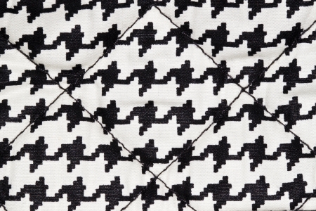 black and white patterns on the fabricの写真素材
