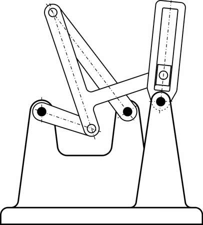 Examples of different mechanisms used in different machines, instruments, and devicesのイラスト素材