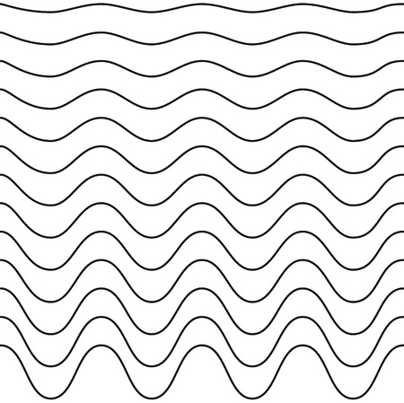 set of waves , the zig zag with rounded angles, a wavy pattern with decreasing amplitude, vector...