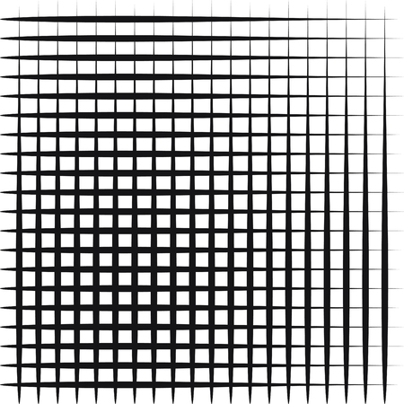 Distorted abstract grid, mesh background. Intersecting lines, abstract cellular grid pattern. Reticulated, cellular texture.のイラスト素材