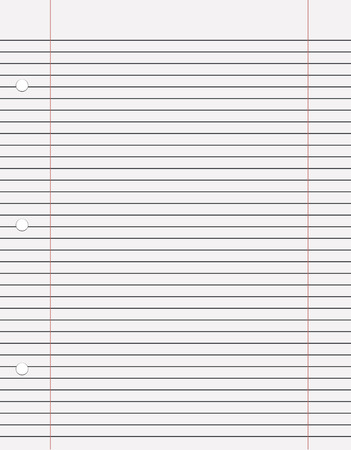 Notebook paper with lines vektor for print or design vecrorのイラスト素材