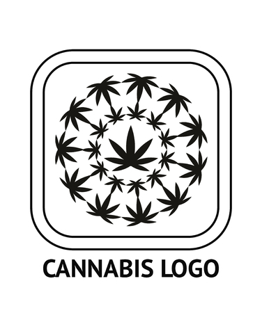 cannabis LOGOのイラスト素材