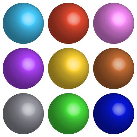 set 3D balloons, collection of colorful balloons for a realistic surround holiday, vectorのイラスト素材