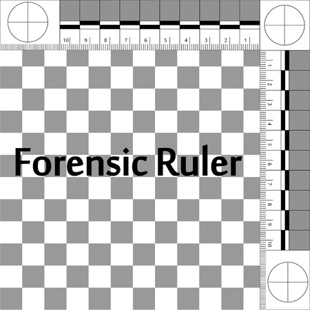 csi forensic ruler ruler forensic mobile lab for photographing evidence at the crime scene vector true scale tasmeemme com