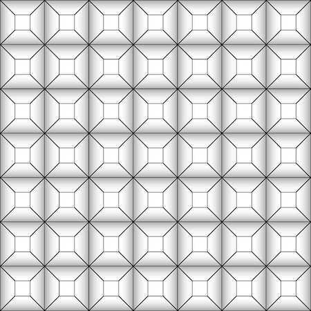 background of the parquet effect of the depth of the tunnel, vector seamless pattern of geometric shapesのイラスト素材