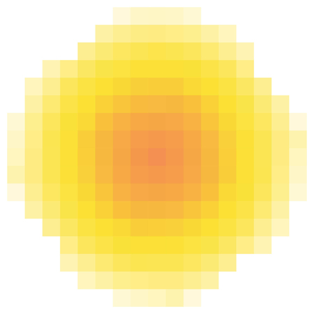 pixel sun element background logo, vector logo of the pixel sunのイラスト素材