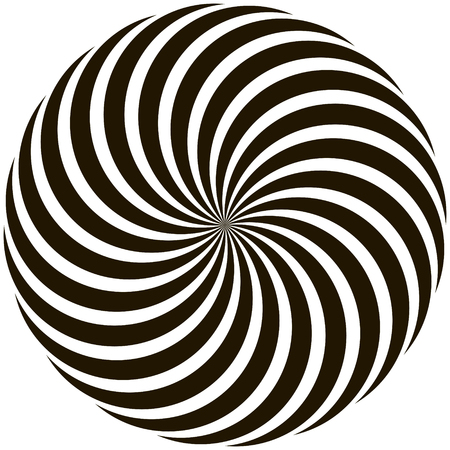 Spiral circular pattern Lollipop twisted rays vector pop art style.のイラスト素材