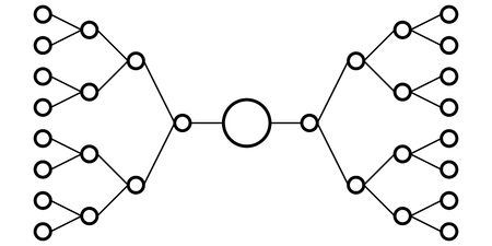 16 sports gaming teams, a tournament bracket template.のイラスト素材