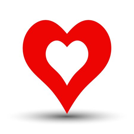 geo label for the map, the meeting place of lovers meet, vector icon location in the shape of a heart mark on the map for loversのイラスト素材