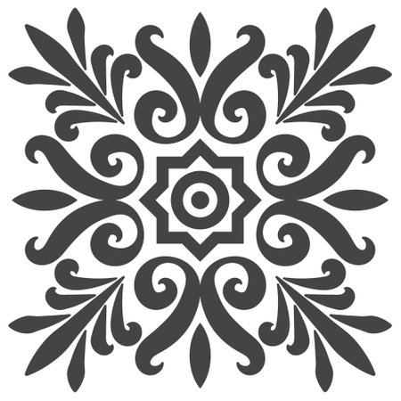 National ethno pattern flowers plant vector classic ethno patternのイラスト素材