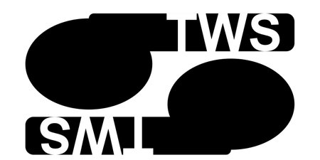 TWS text true wireless stereo headphones vector TWS true wireless stereo headphones stereo headset for playing high quality musicのイラスト素材