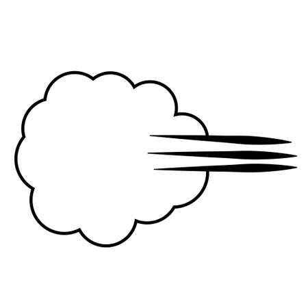 Cloud of gases farting flatulence, a sign of the release of gasesのイラスト素材