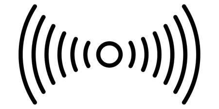 Smartphone fingerprint sensor icon, simple linear logo stock illustrationのイラスト素材