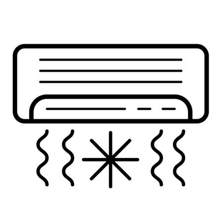 Air conditioner ac to normalize indoor air temperature split acのイラスト素材