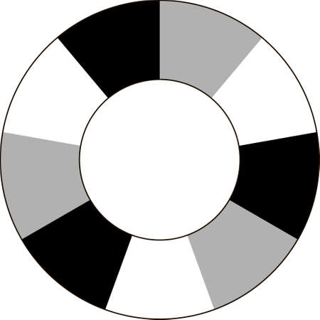 Infographics elements sector circle bagel, sector, chart analyze business templateのイラスト素材