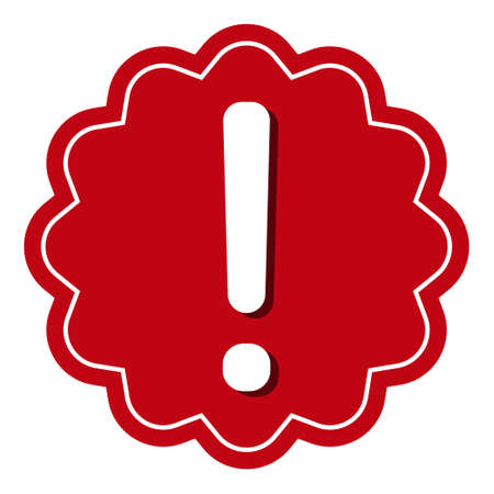 Warning sign icon attention alert warnings exclamation mark, important informationのイラスト素材