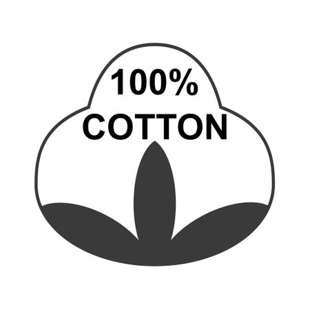 Icon logo cotton, fabric organic, natural cotton sign fiber textileのイラスト素材