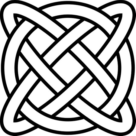 Celtic knot symbol eternal life infinity amulet symbol longevity healthのイラスト素材