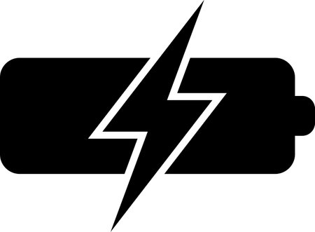 Battery charging icons charg sign symbol templateのイラスト素材