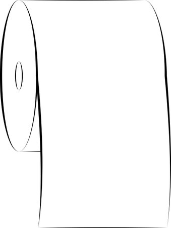 Icon sign roll toilet paper symbol purity paper towelのイラスト素材