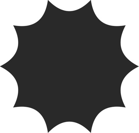 Flashes flash star shining explosion sunburst sticker badge template shapeのイラスト素材
