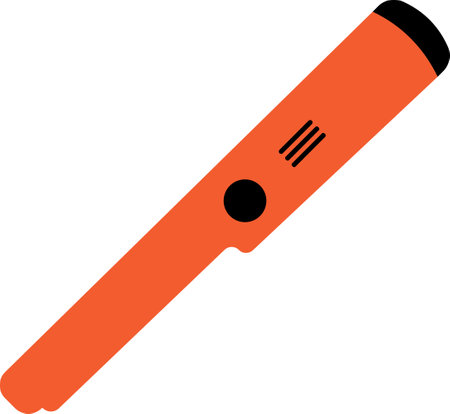 Pinpointer metal detector device for searching for treasureのイラスト素材