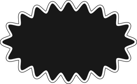 Sunburst label badge 20 waves starburst promo blast stroke stickersのイラスト素材