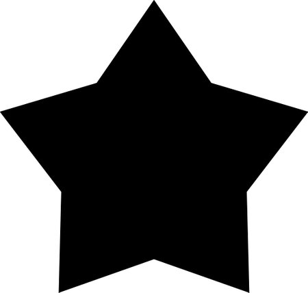 Stars, rays angles vector stars transition from short long rays
