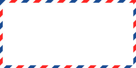 Air mail background frame envelope letter, mail illustration postageのイラスト素材