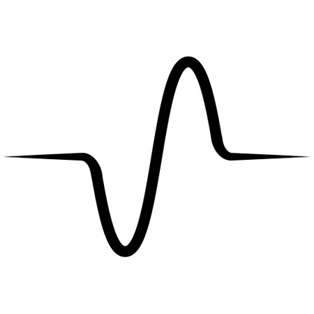 Sine wave, graph chart frequency sin wave inverter, pure sineのイラスト素材